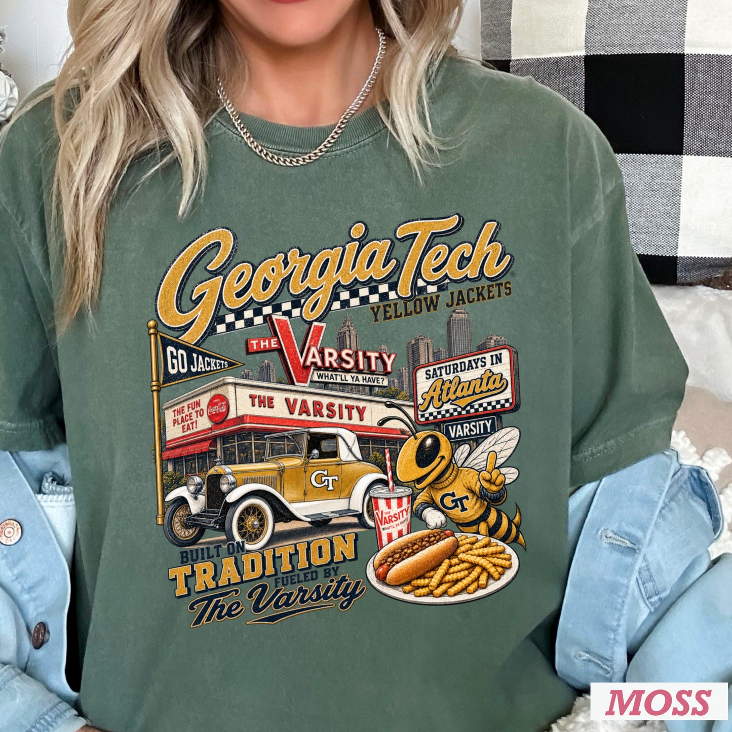 Atlanta Saturdays Comfort Color Graphic Tee