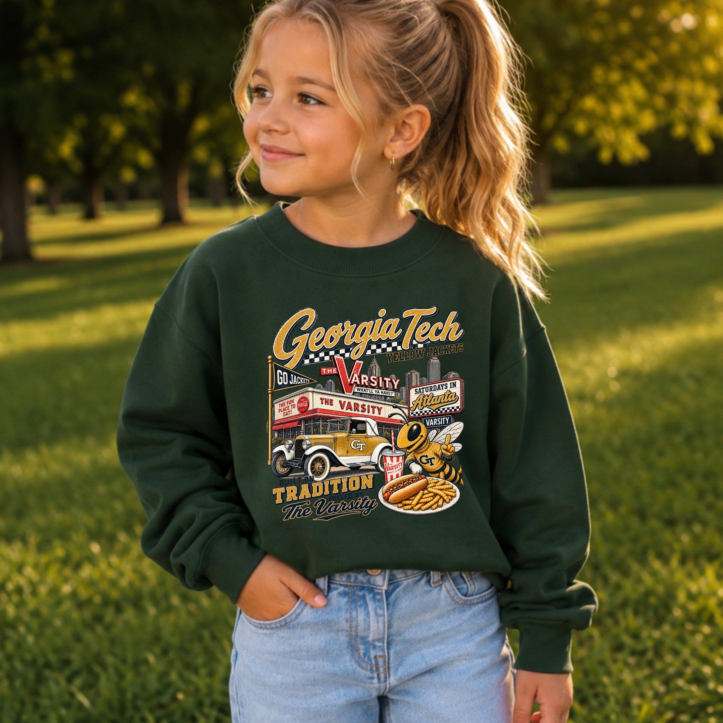 Atlanta Saturdays Youth Crewneck Sweatshirt