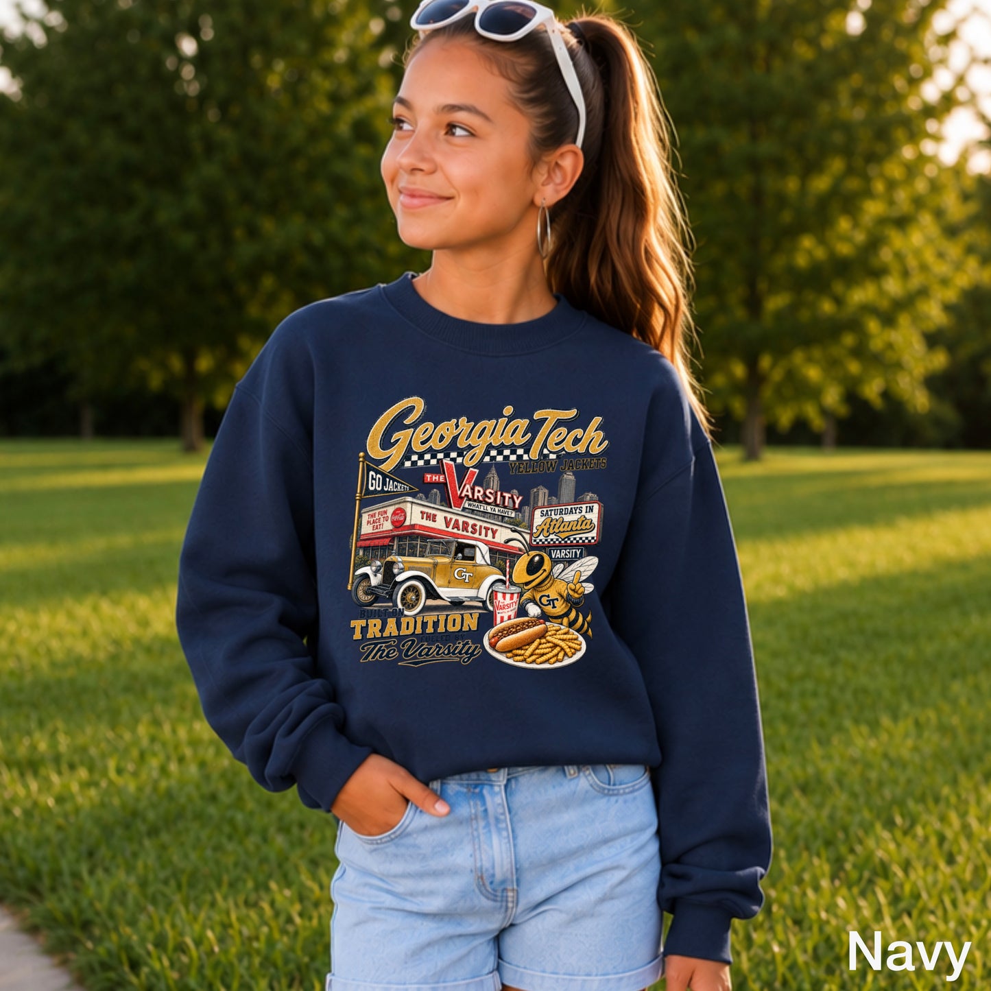 Atlanta Saturdays Youth Crewneck Sweatshirt
