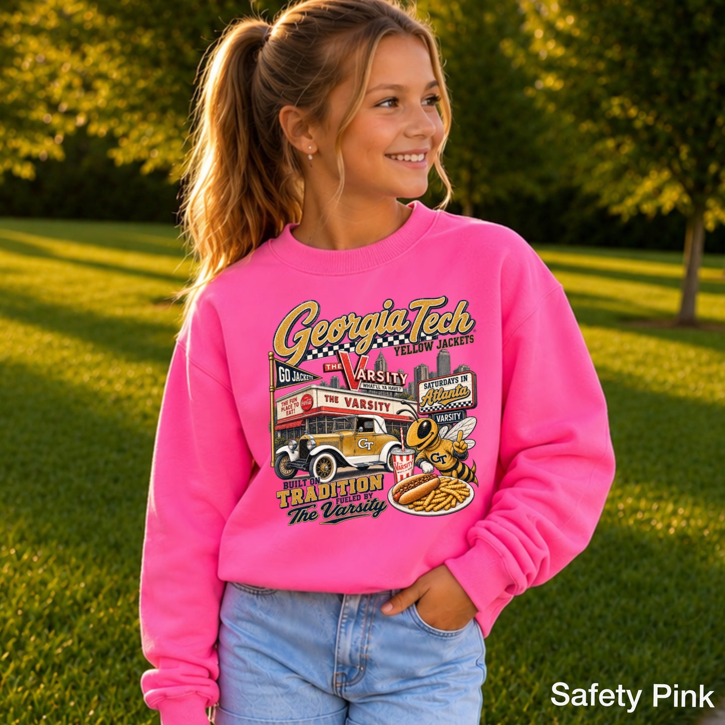 Atlanta Saturdays Youth Crewneck Sweatshirt
