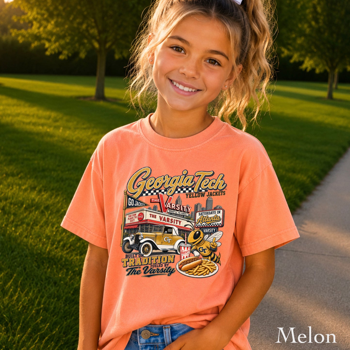 Atlanta Saturdays Youth Comfort Color T-Shirt
