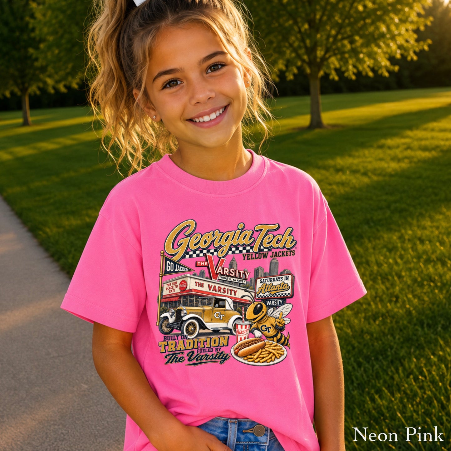Atlanta Saturdays Youth Comfort Color T-Shirt