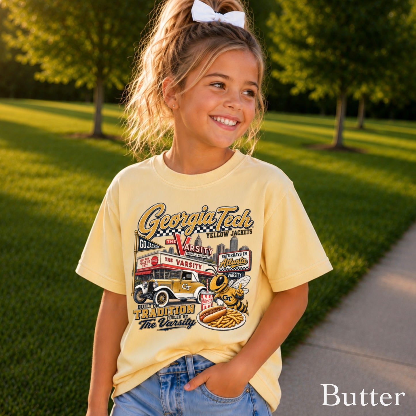 Atlanta Saturdays Youth Comfort Color T-Shirt