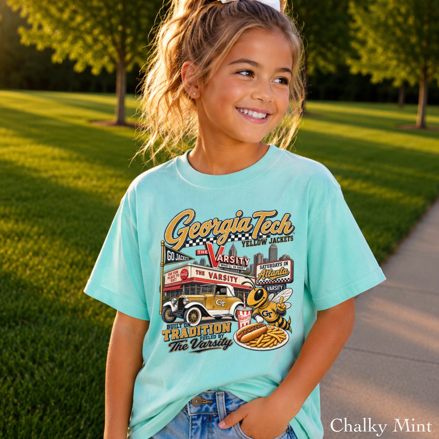 Atlanta Saturdays Youth Comfort Color T-Shirt