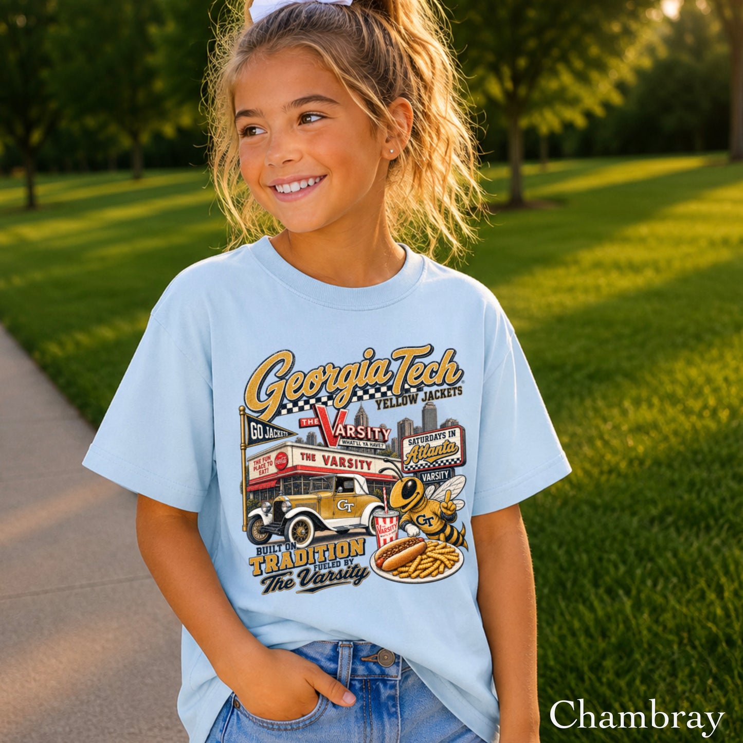 Atlanta Saturdays Youth Comfort Color T-Shirt