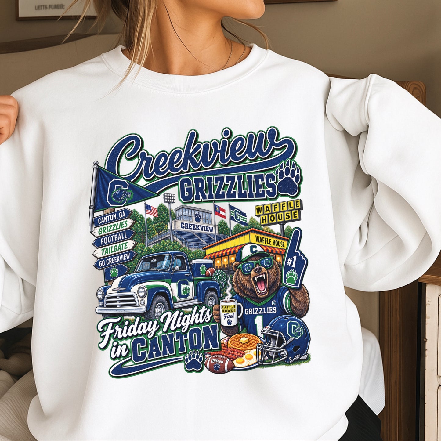 Creekview Friday Nights Crewneck Sweatshirt ON SALE UNTIL 9/4/26