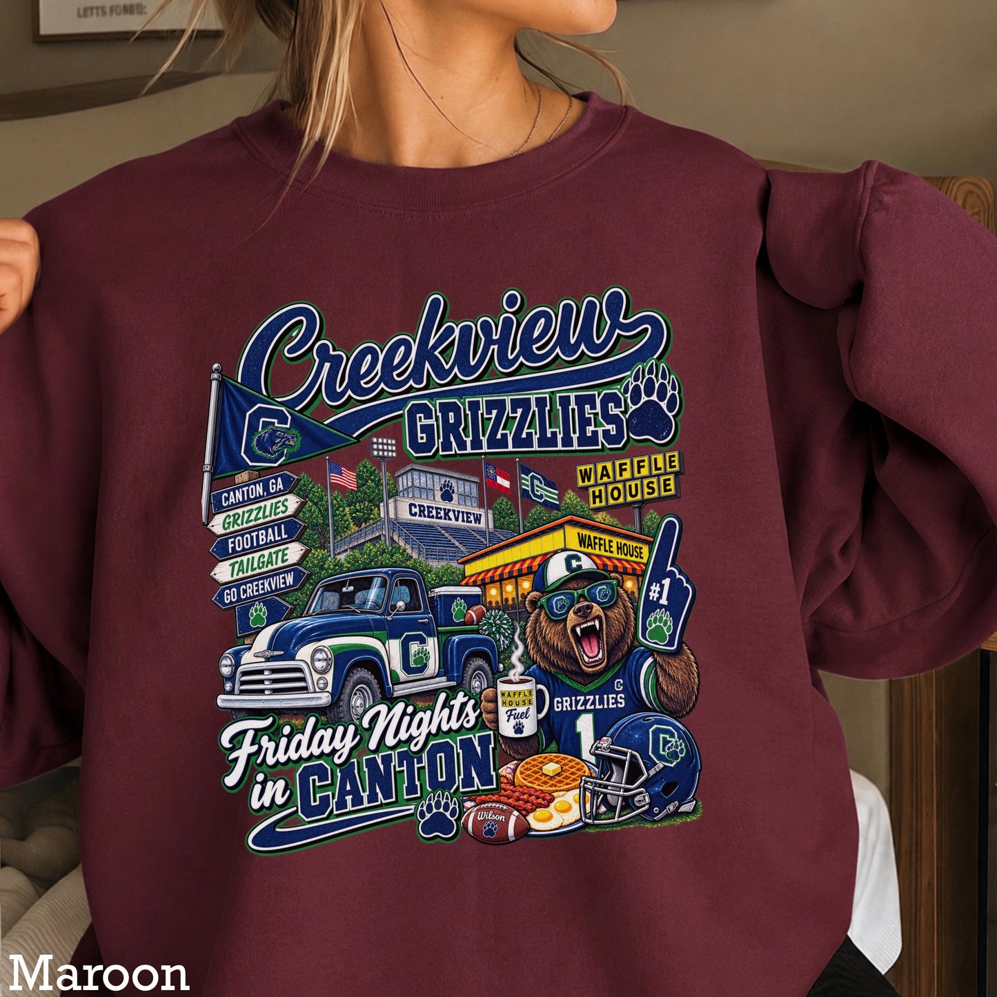 Creekview Friday Nights Crewneck Sweatshirt ON SALE UNTIL 9/4/26