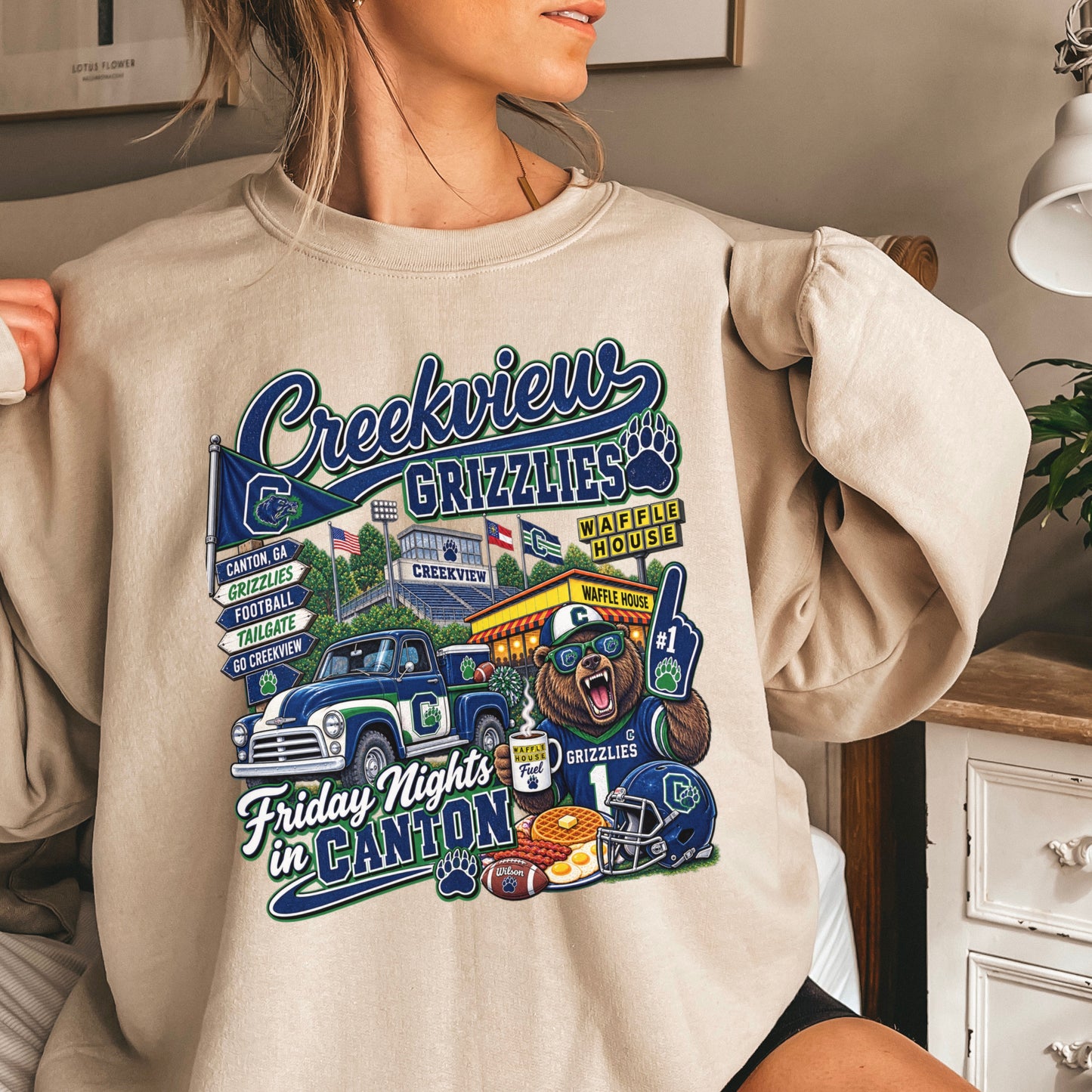 Creekview Friday Nights Crewneck Sweatshirt ON SALE UNTIL 9/4/26