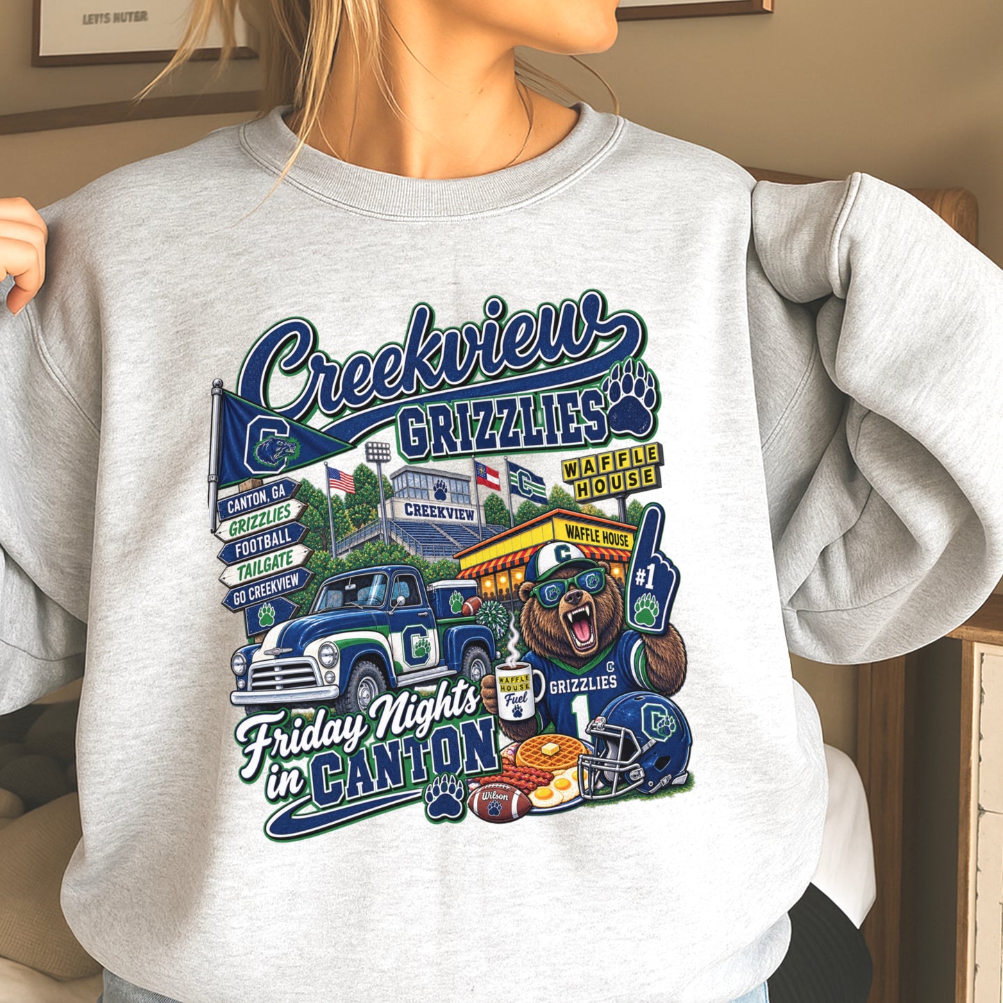 Creekview Friday Nights Crewneck Sweatshirt ON SALE UNTIL 9/4/26