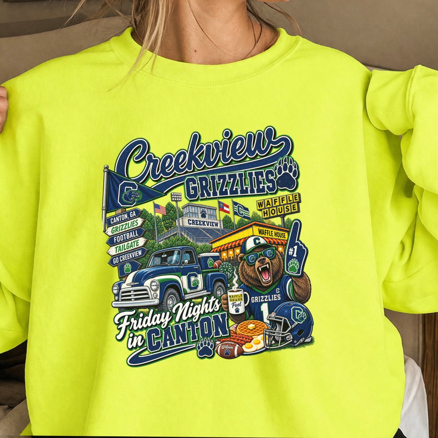 Creekview Friday Nights Crewneck Sweatshirt ON SALE UNTIL 9/4/26