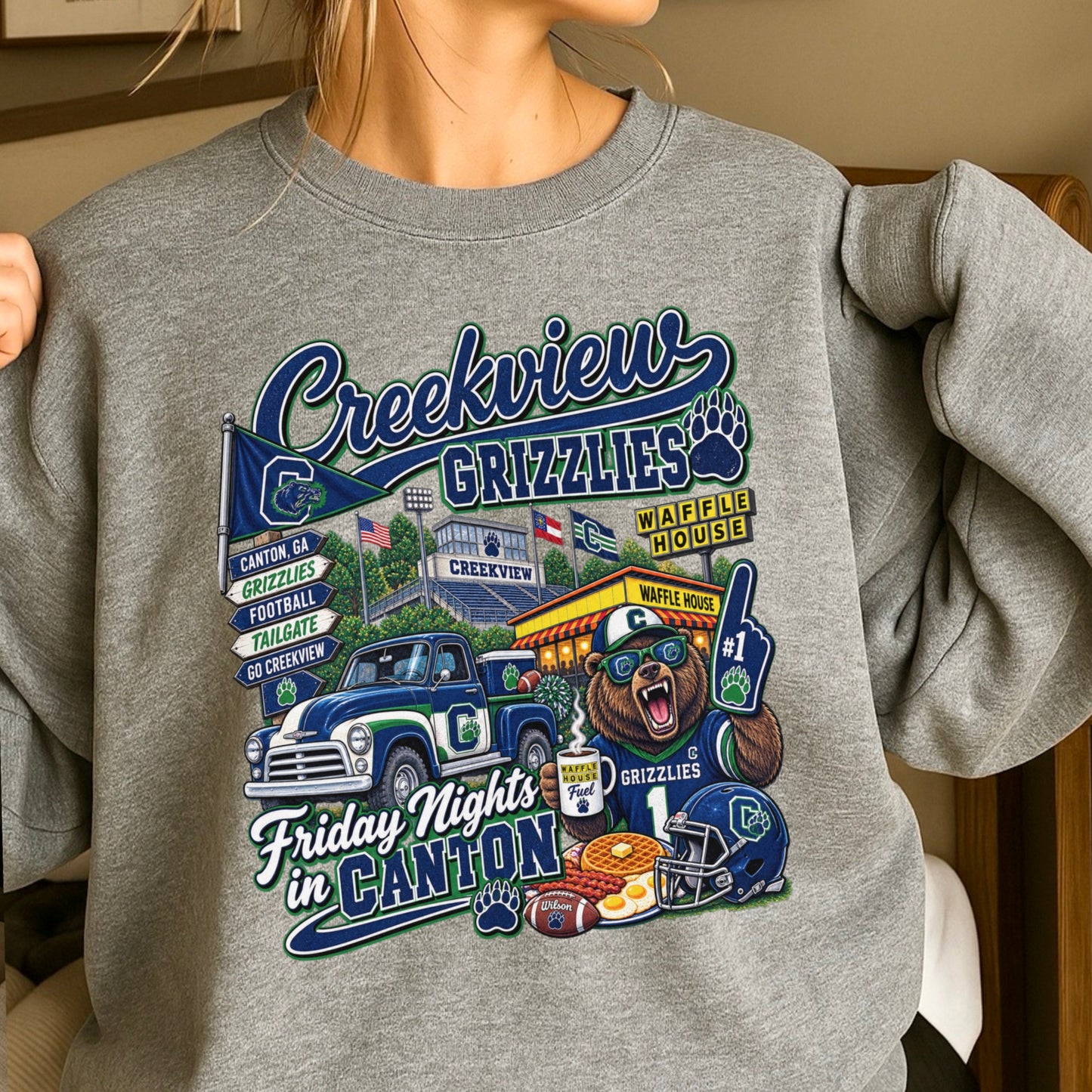Creekview Friday Nights Crewneck Sweatshirt ON SALE UNTIL 9/4/26