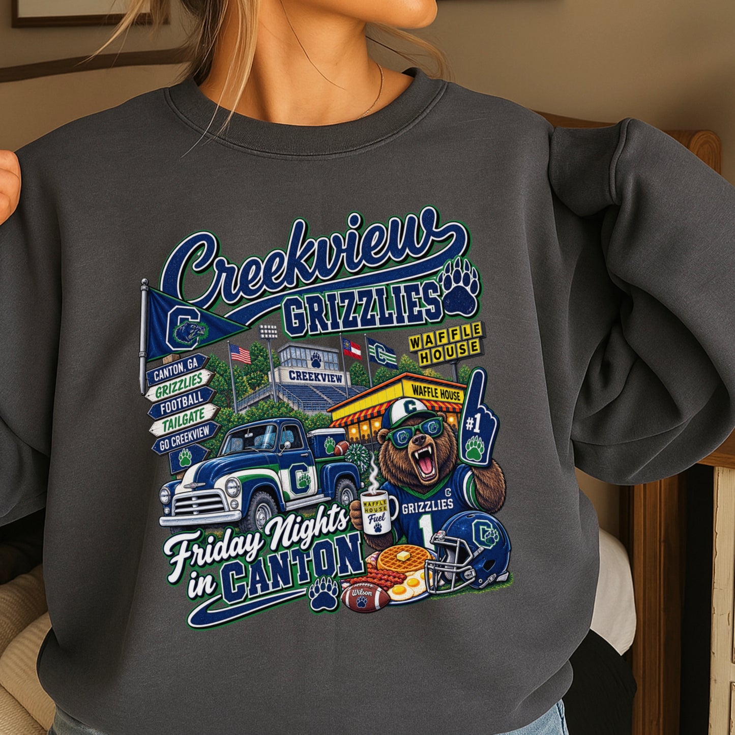 Creekview Friday Nights Crewneck Sweatshirt ON SALE UNTIL 9/4/26