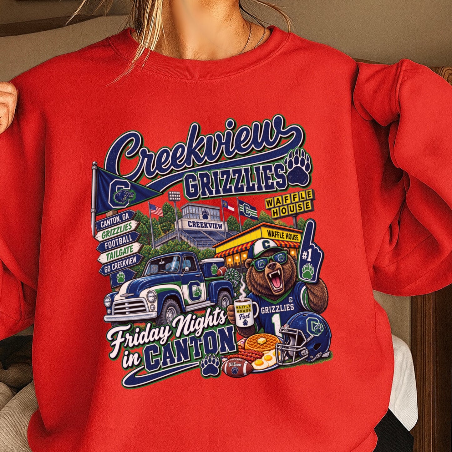 Creekview Friday Nights Crewneck Sweatshirt ON SALE UNTIL 9/4/26