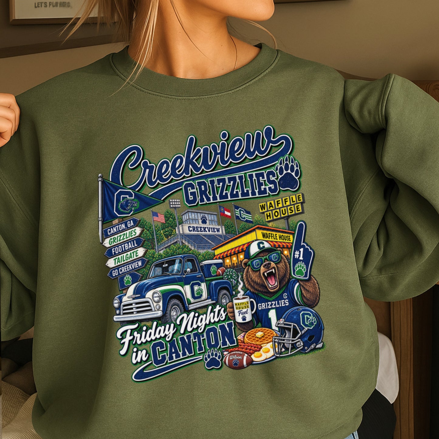 Creekview Friday Nights Crewneck Sweatshirt ON SALE UNTIL 9/4/26