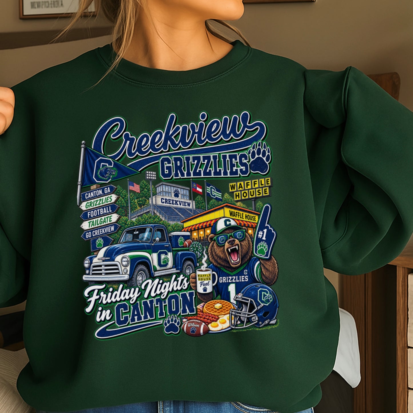 Creekview Friday Nights Crewneck Sweatshirt ON SALE UNTIL 9/4/26