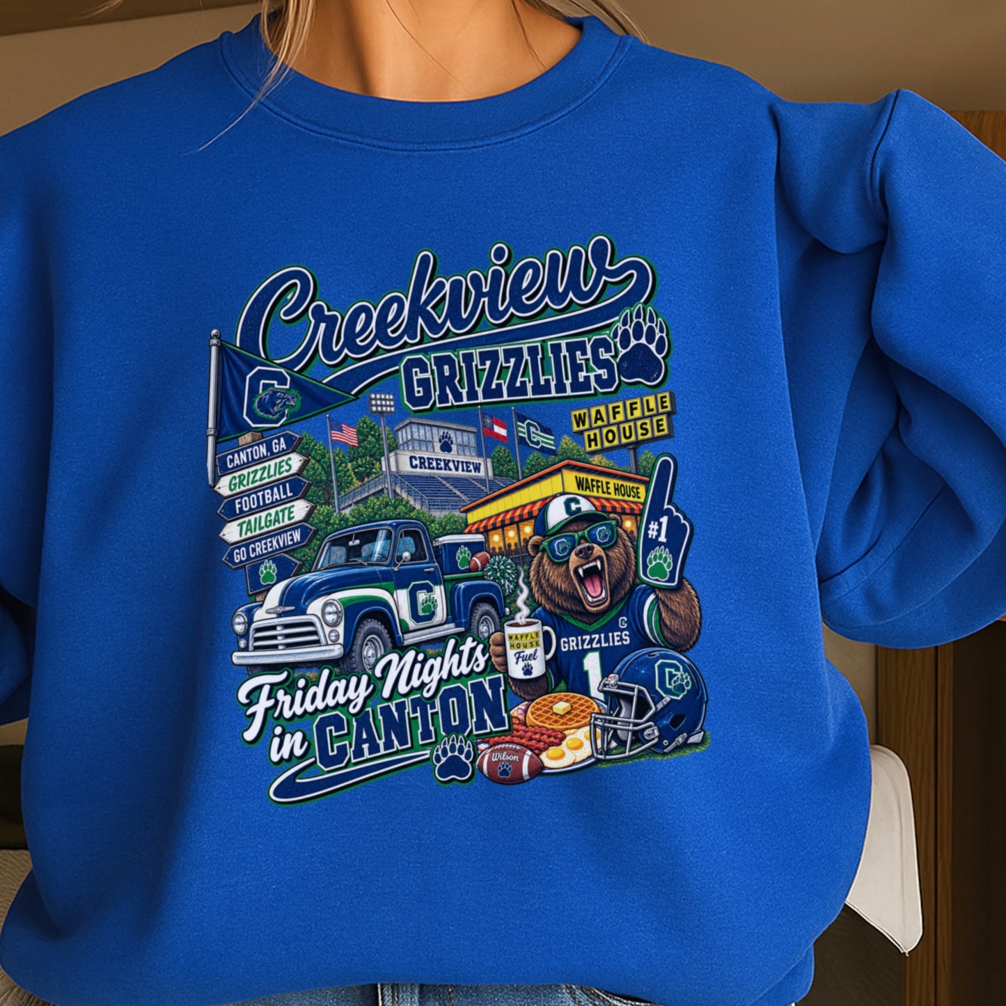 Creekview Friday Nights Crewneck Sweatshirt ON SALE UNTIL 9/4/26