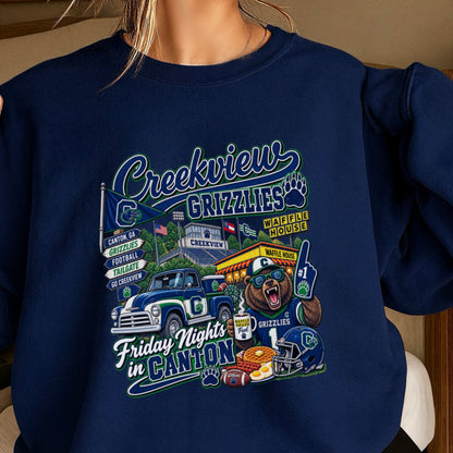 Creekview Friday Nights Crewneck Sweatshirt ON SALE UNTIL 9/4/26