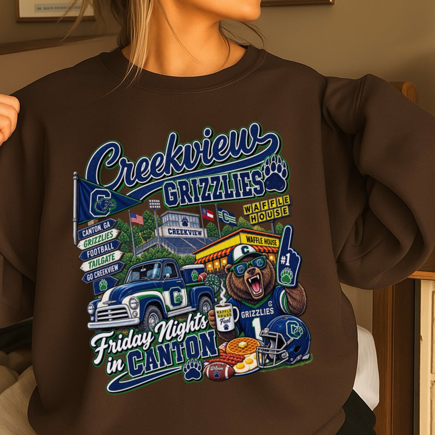 Creekview Friday Nights Crewneck Sweatshirt ON SALE UNTIL 9/4/26