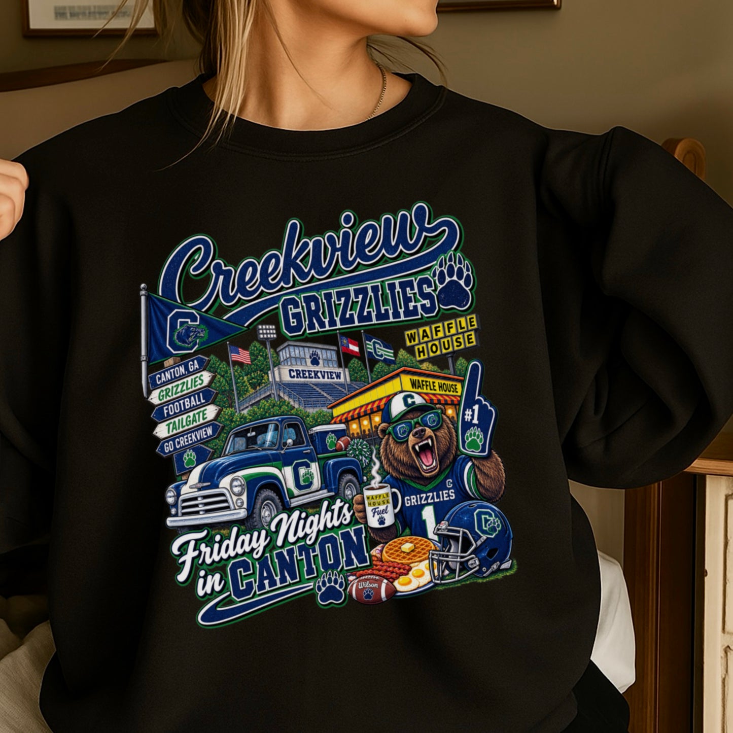 Creekview Friday Nights Crewneck Sweatshirt ON SALE UNTIL 9/4/26