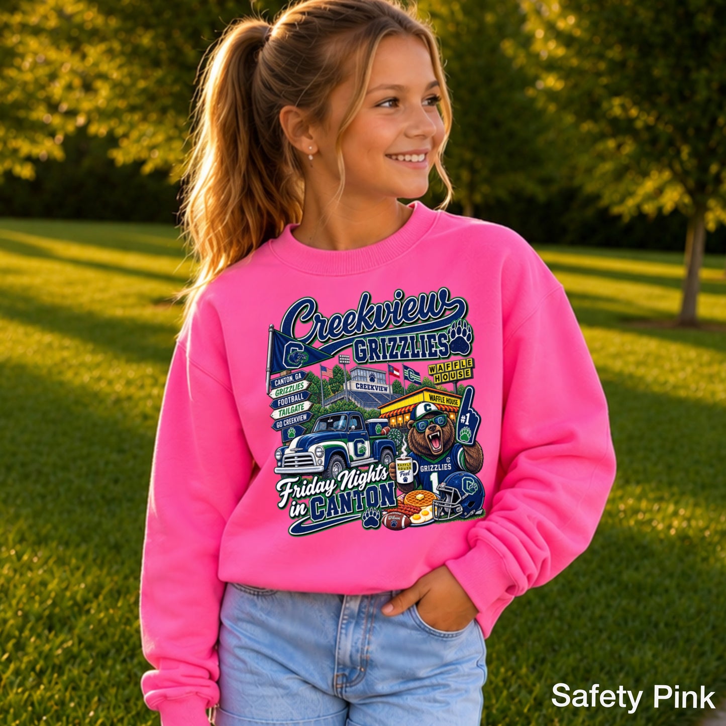 Creekview Friday Nights Youth Crewneck Sweatshirt ON SALE UNTIL 09/04/26