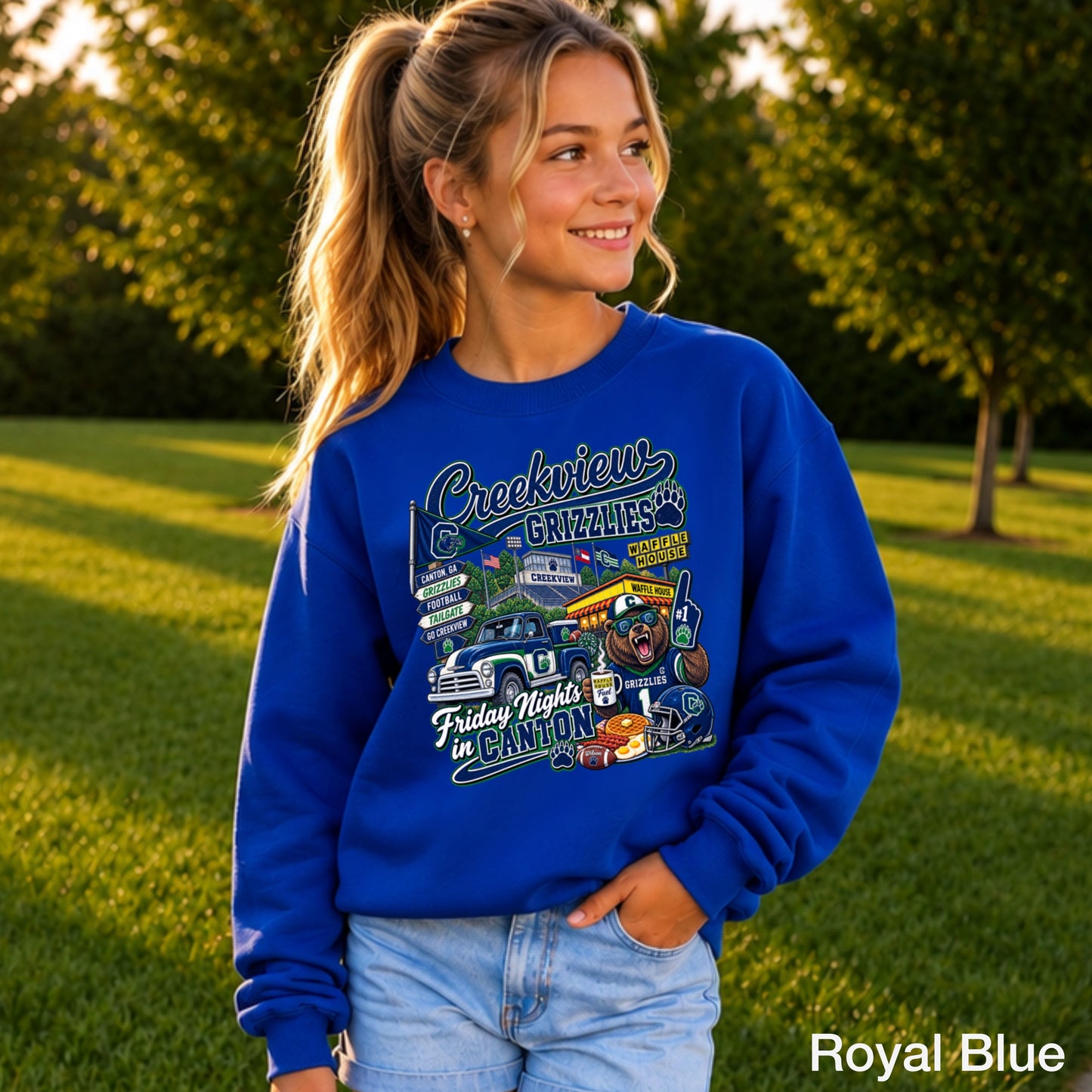 Creekview Friday Nights Youth Crewneck Sweatshirt ON SALE UNTIL 09/04/26