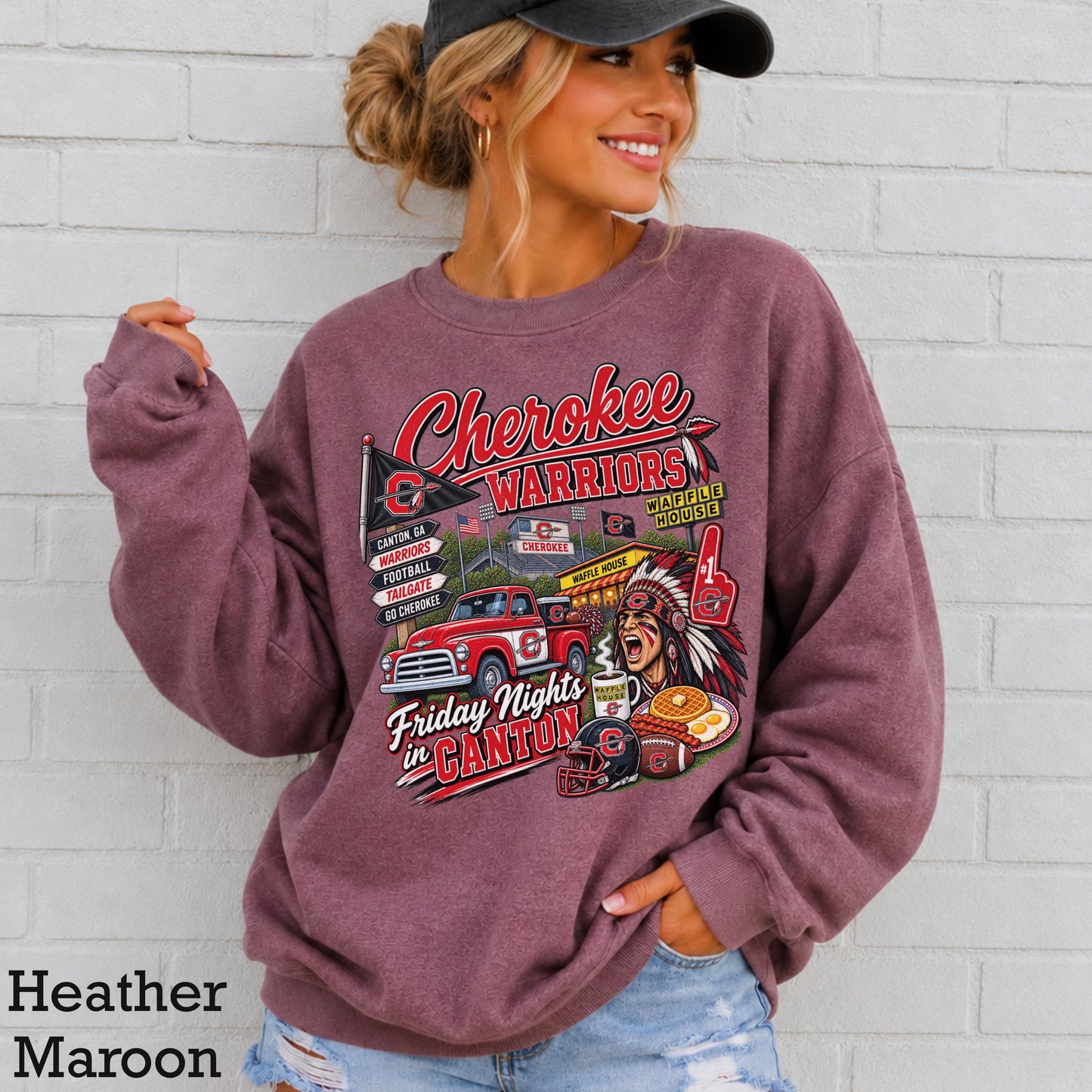 Cherokee Friday Nights Crewneck Sweatshirt ON SALE UNTIL 09/04/26