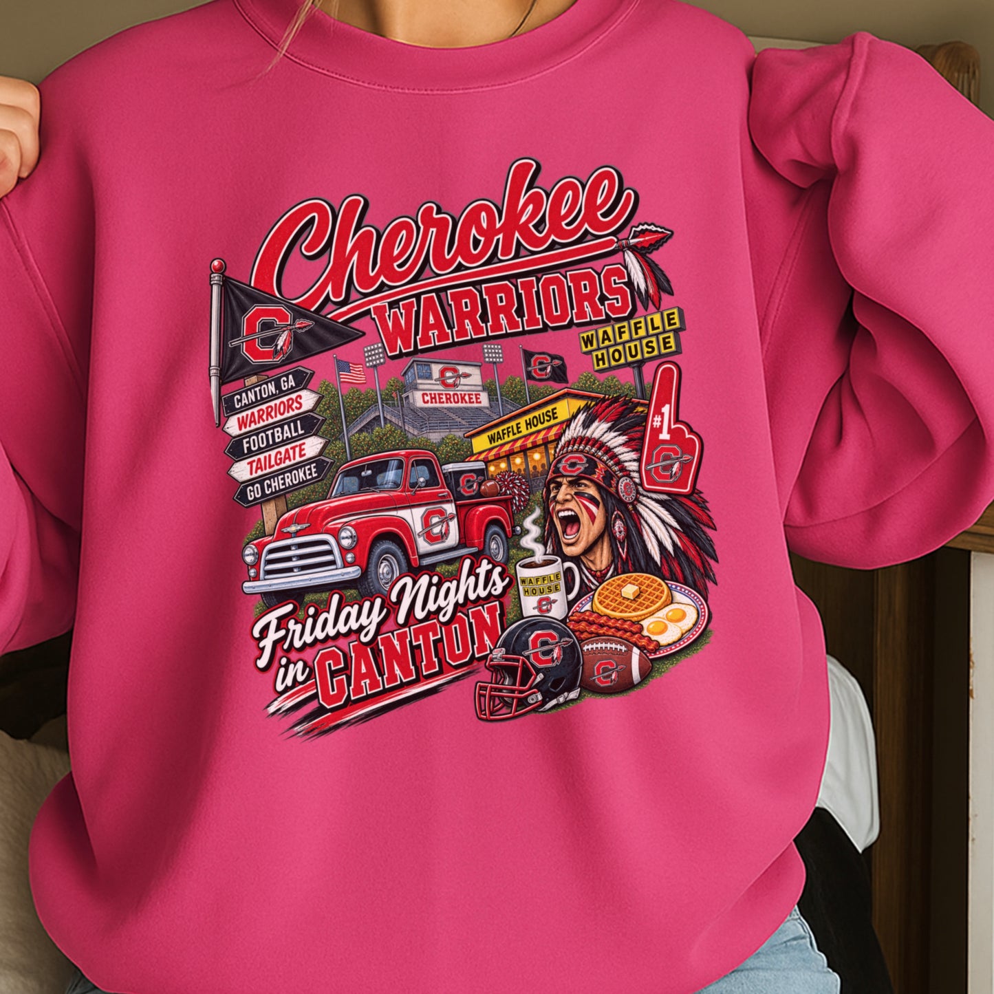 Cherokee Friday Nights Crewneck Sweatshirt ON SALE UNTIL 09/04/26