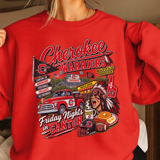 Cherokee Friday Nights Crewneck Sweatshirt ON SALE UNTIL 09/04/26