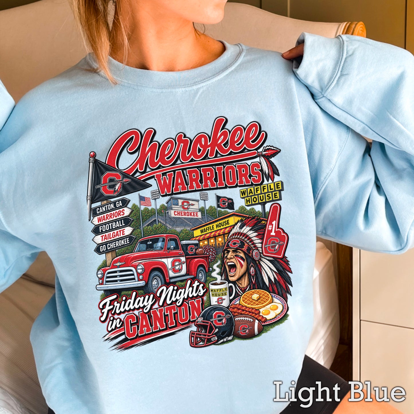 Cherokee Friday Nights Crewneck Sweatshirt ON SALE UNTIL 09/04/26