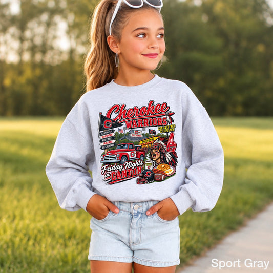 Cherokee Friday Nights Youth Crewneck Sweatshirt ON SALE UNTIL 09/04/26