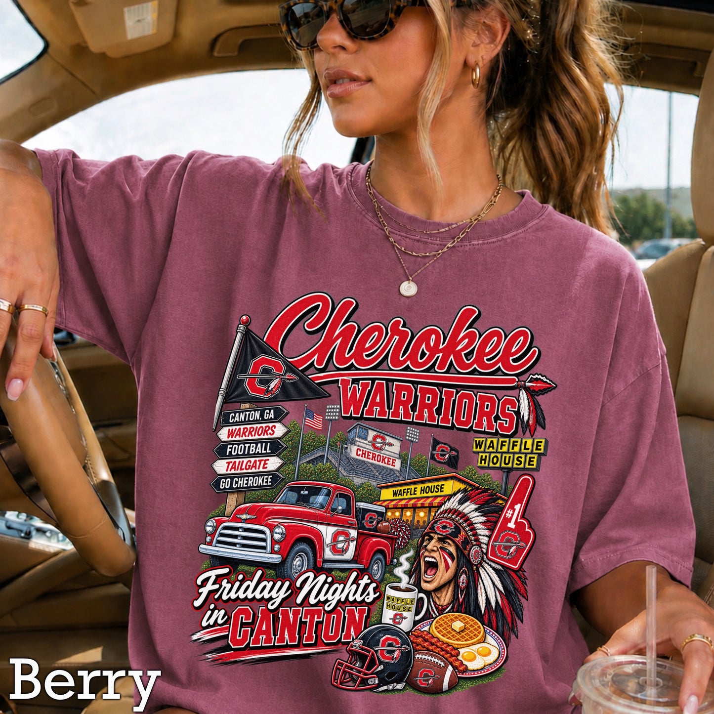 Cherokee Friday Nights Comfort Color Graphic Tee ON SALE UNTIL 09/04/26