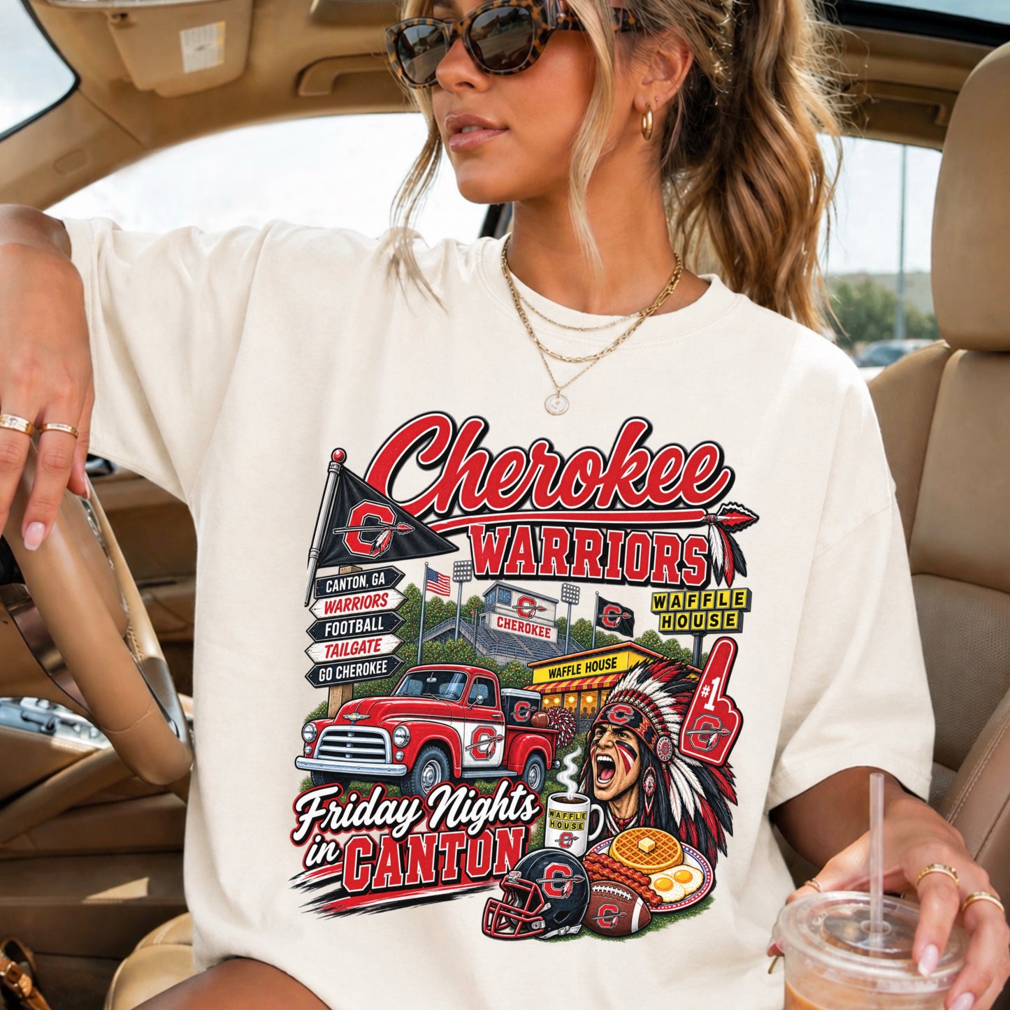 Cherokee Friday Nights Comfort Color Graphic Tee ON SALE UNTIL 09/04/26