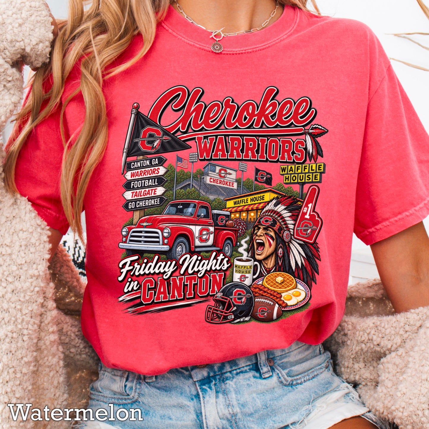 Cherokee Friday Nights Comfort Color Graphic Tee ON SALE UNTIL 09/04/26