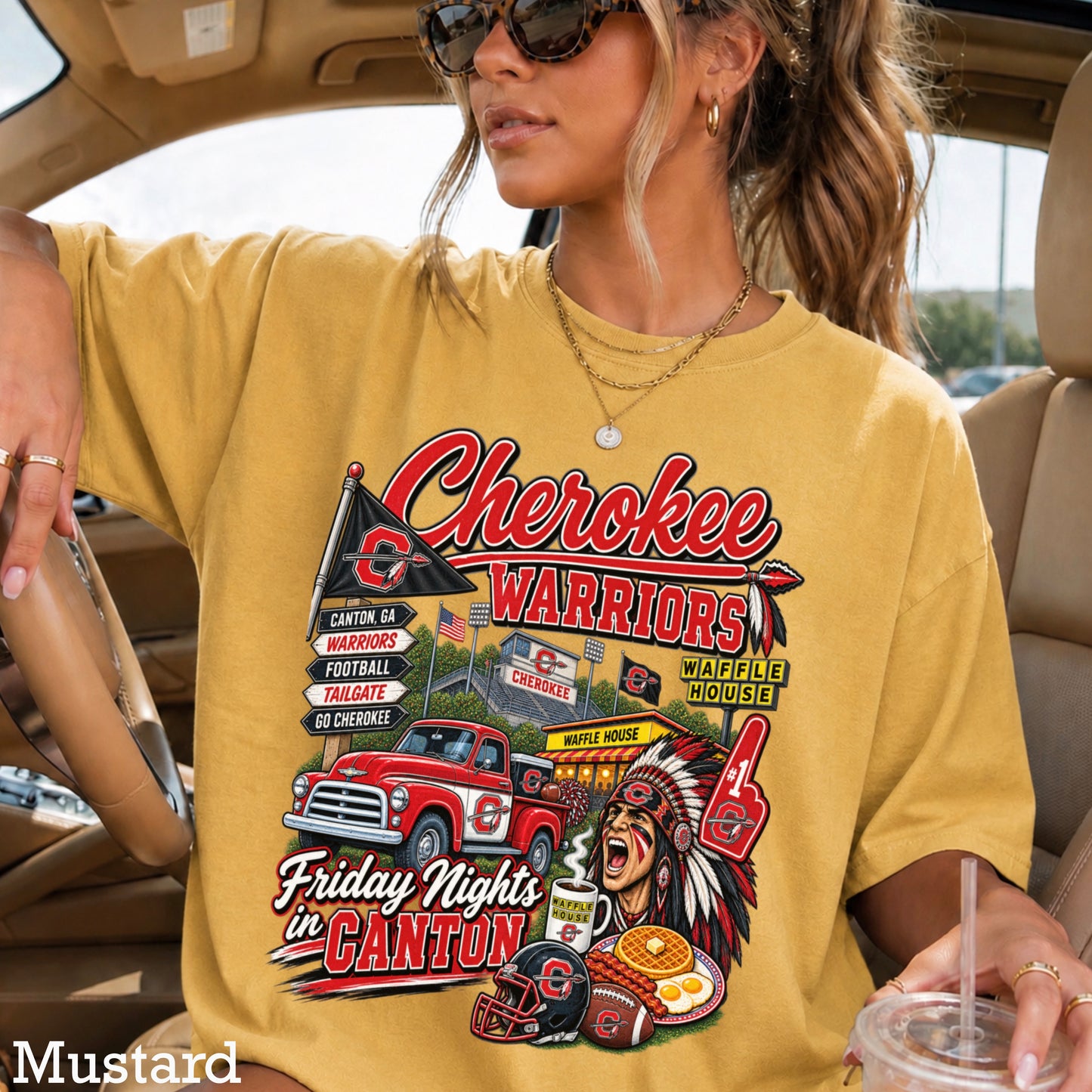 Cherokee Friday Nights Comfort Color Graphic Tee ON SALE UNTIL 09/04/26
