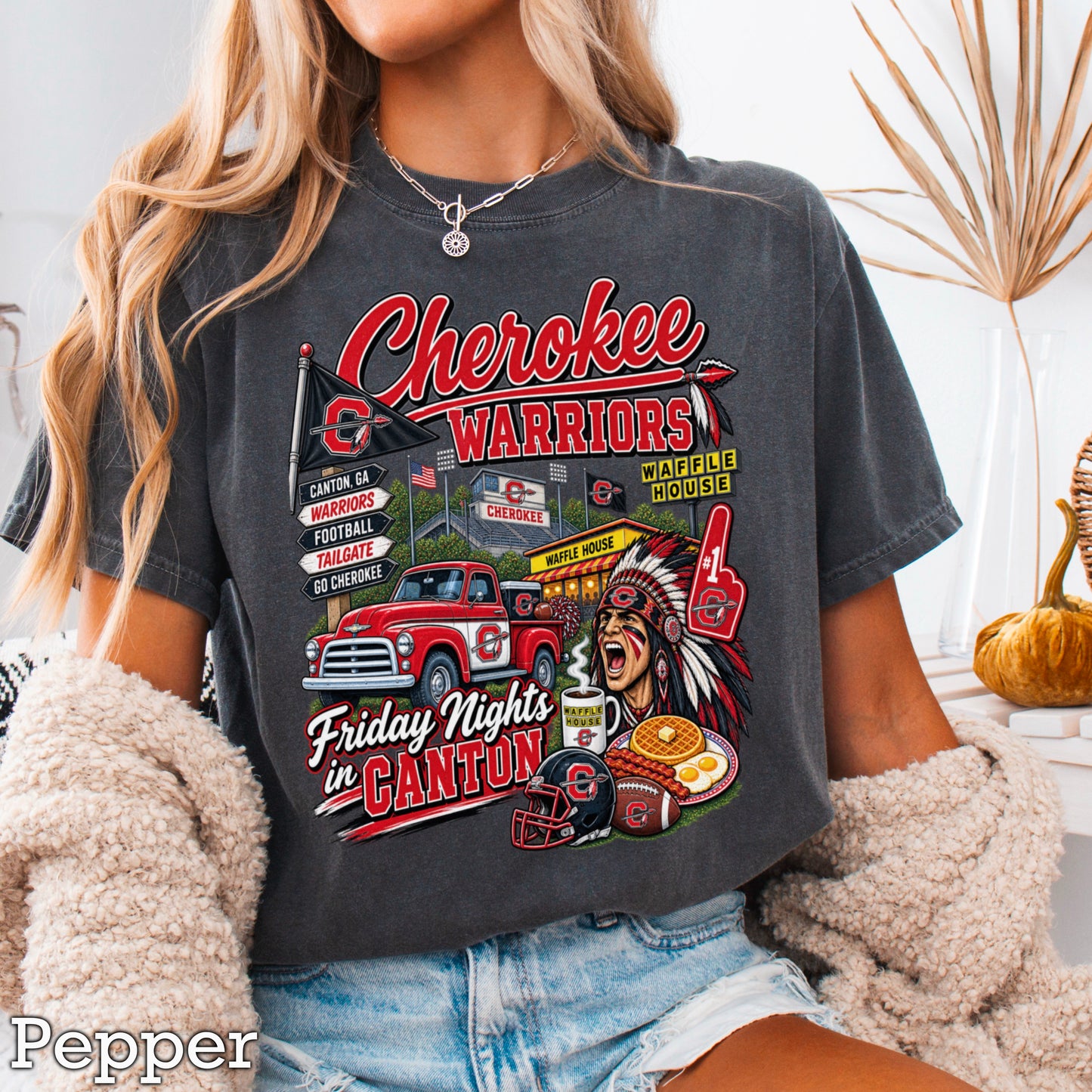 Cherokee Friday Nights Comfort Color Graphic Tee ON SALE UNTIL 09/04/26