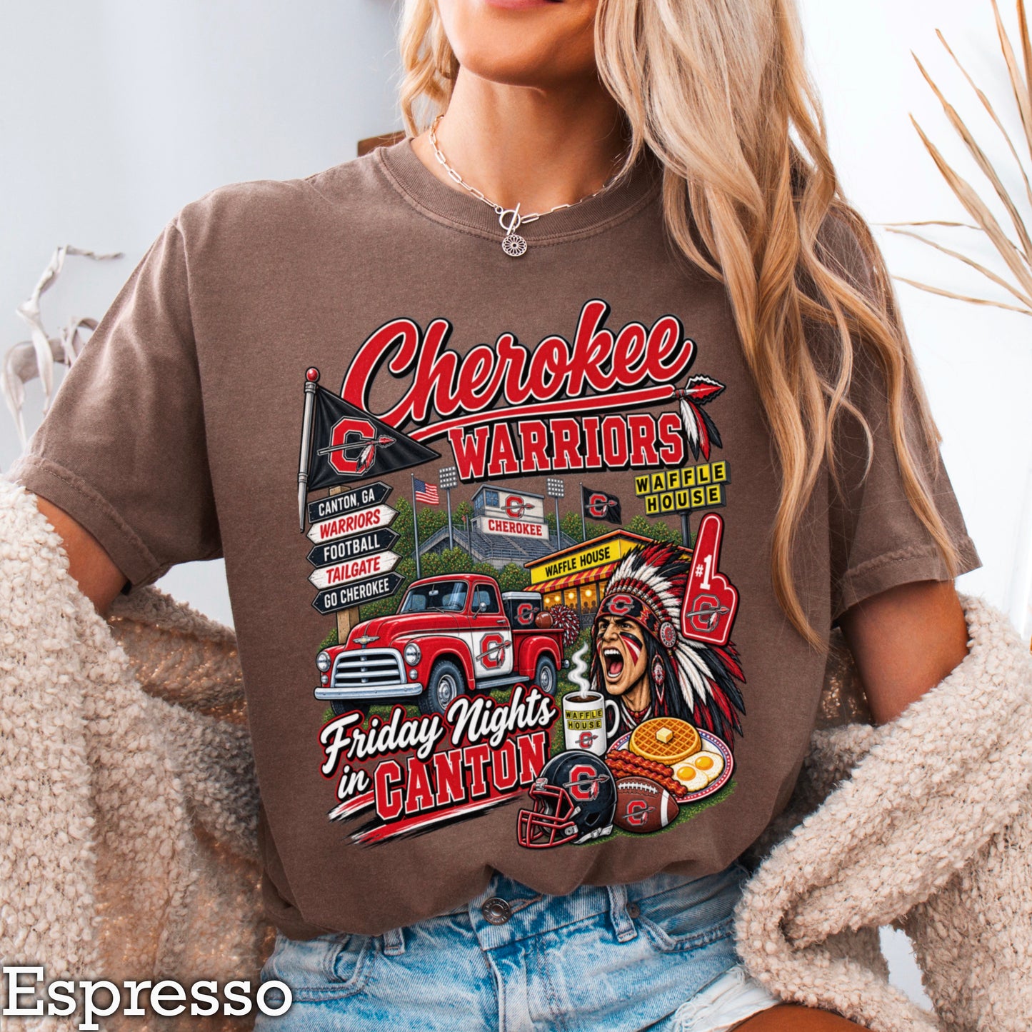 Cherokee Friday Nights Comfort Color Graphic Tee ON SALE UNTIL 09/04/26