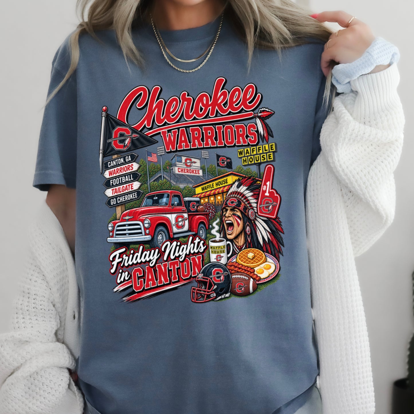 Cherokee Friday Nights Comfort Color Graphic Tee ON SALE UNTIL 09/04/26