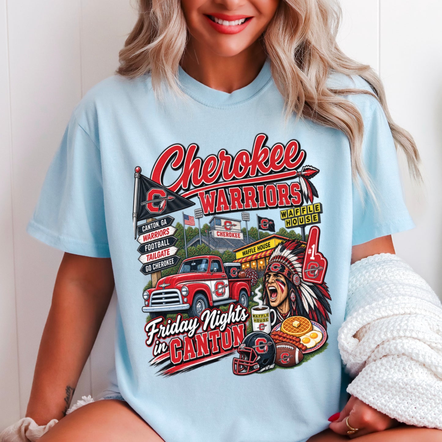 Cherokee Friday Nights Comfort Color Graphic Tee ON SALE UNTIL 09/04/26