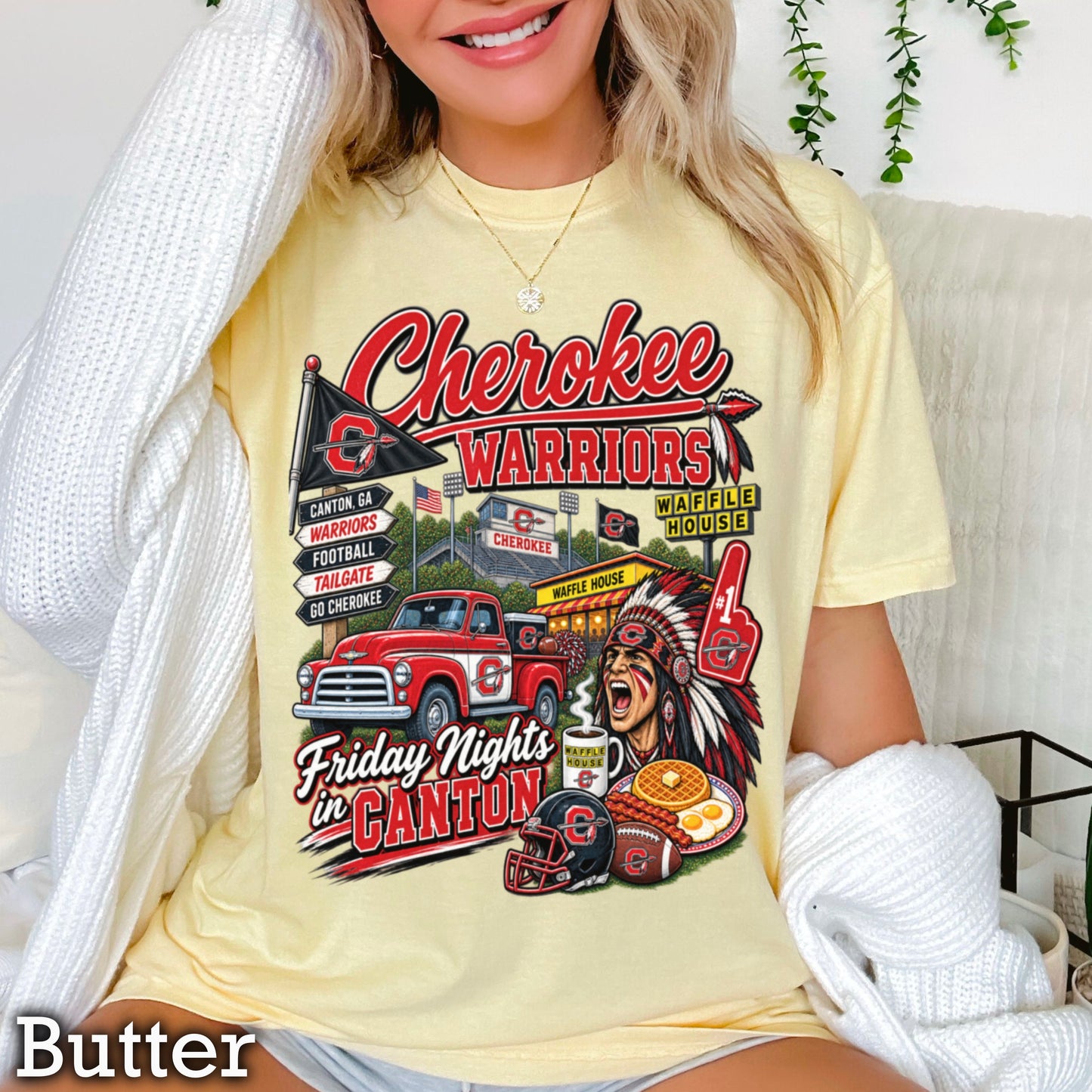 Cherokee Friday Nights Comfort Color Graphic Tee ON SALE UNTIL 09/04/26
