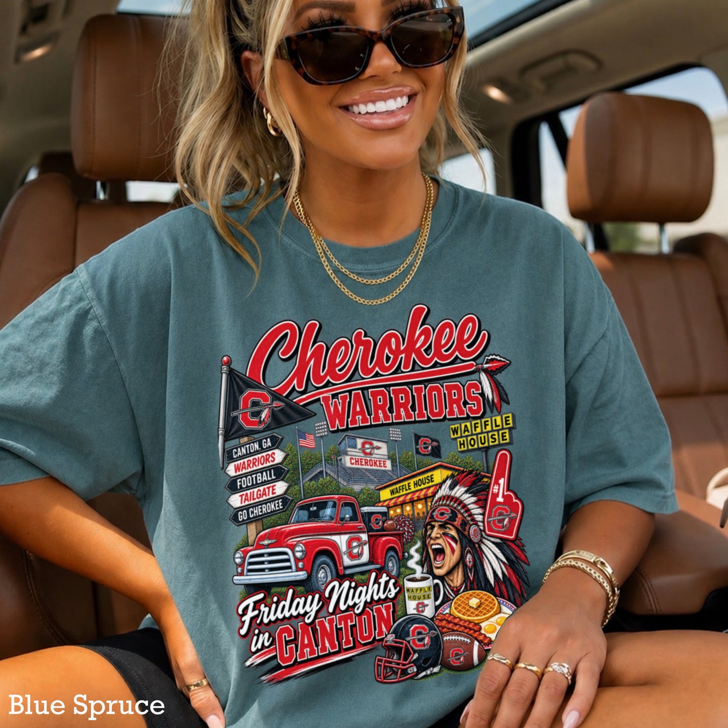 Cherokee Friday Nights Comfort Color Graphic Tee ON SALE UNTIL 09/04/26