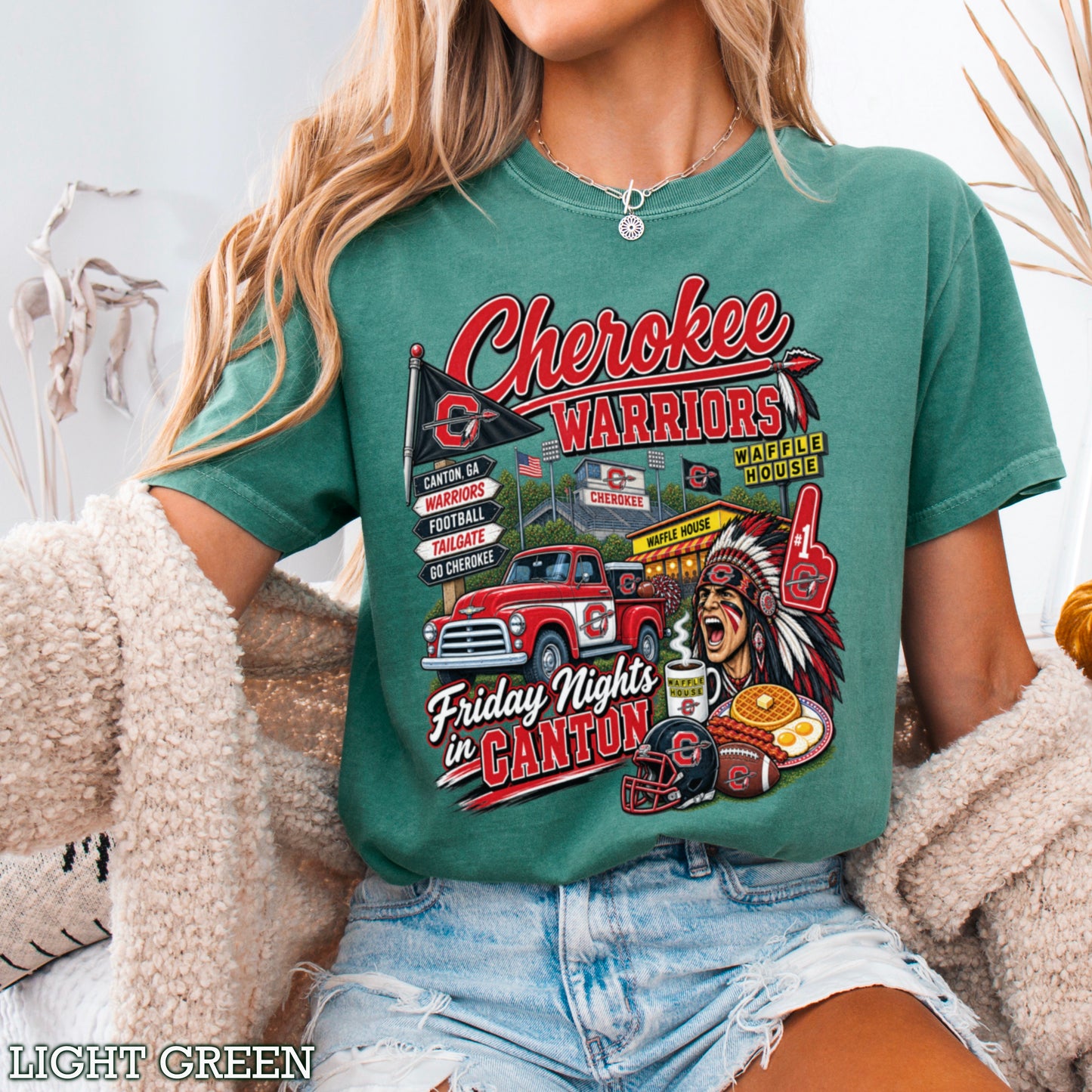 Cherokee Friday Nights Comfort Color Graphic Tee ON SALE UNTIL 09/04/26