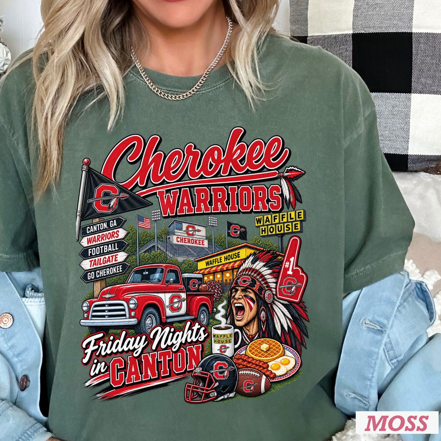 Cherokee Friday Nights Comfort Color Graphic Tee ON SALE UNTIL 09/04/26