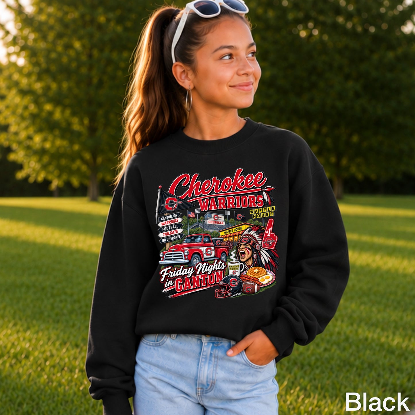 Cherokee Friday Nights Youth Crewneck Sweatshirt ON SALE UNTIL 09/04/26