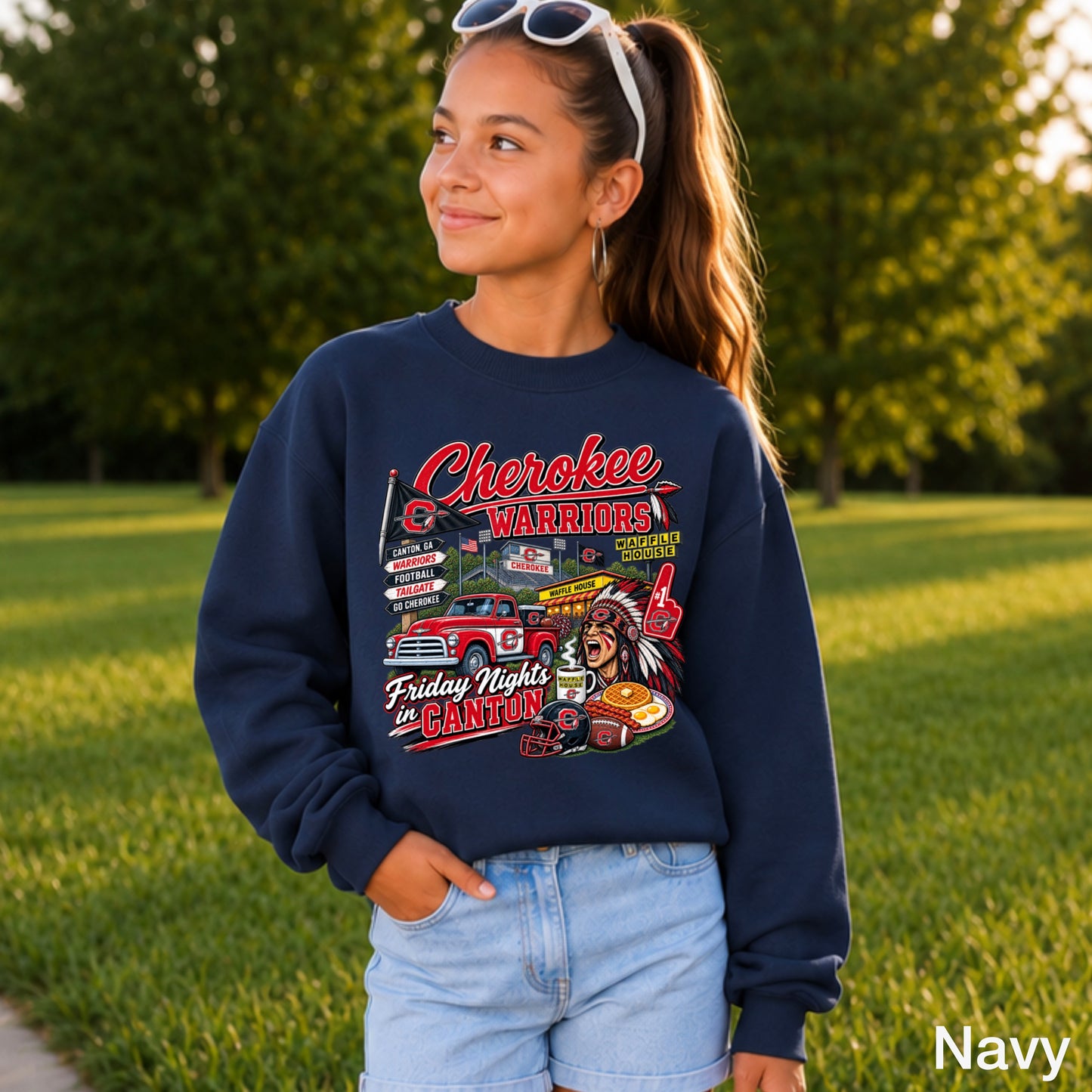 Cherokee Friday Nights Youth Crewneck Sweatshirt ON SALE UNTIL 09/04/26