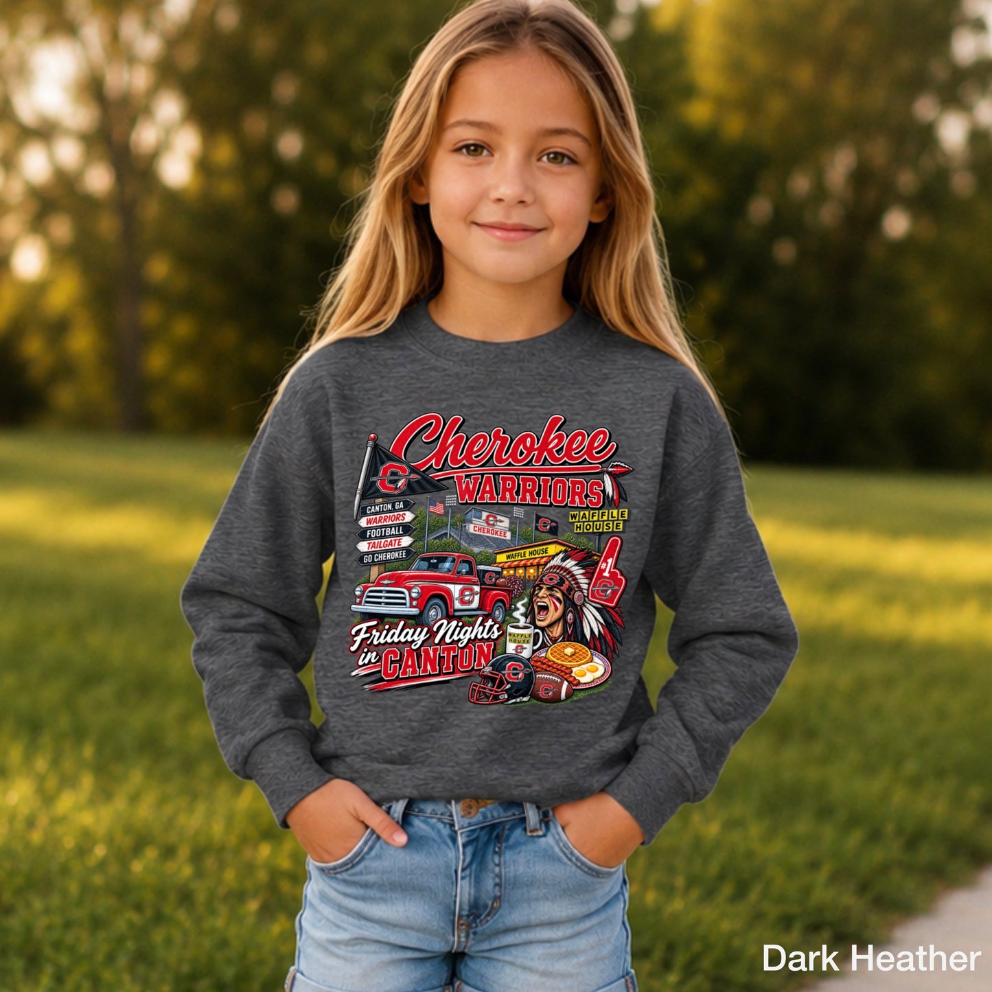 Cherokee Friday Nights Youth Crewneck Sweatshirt ON SALE UNTIL 09/04/26