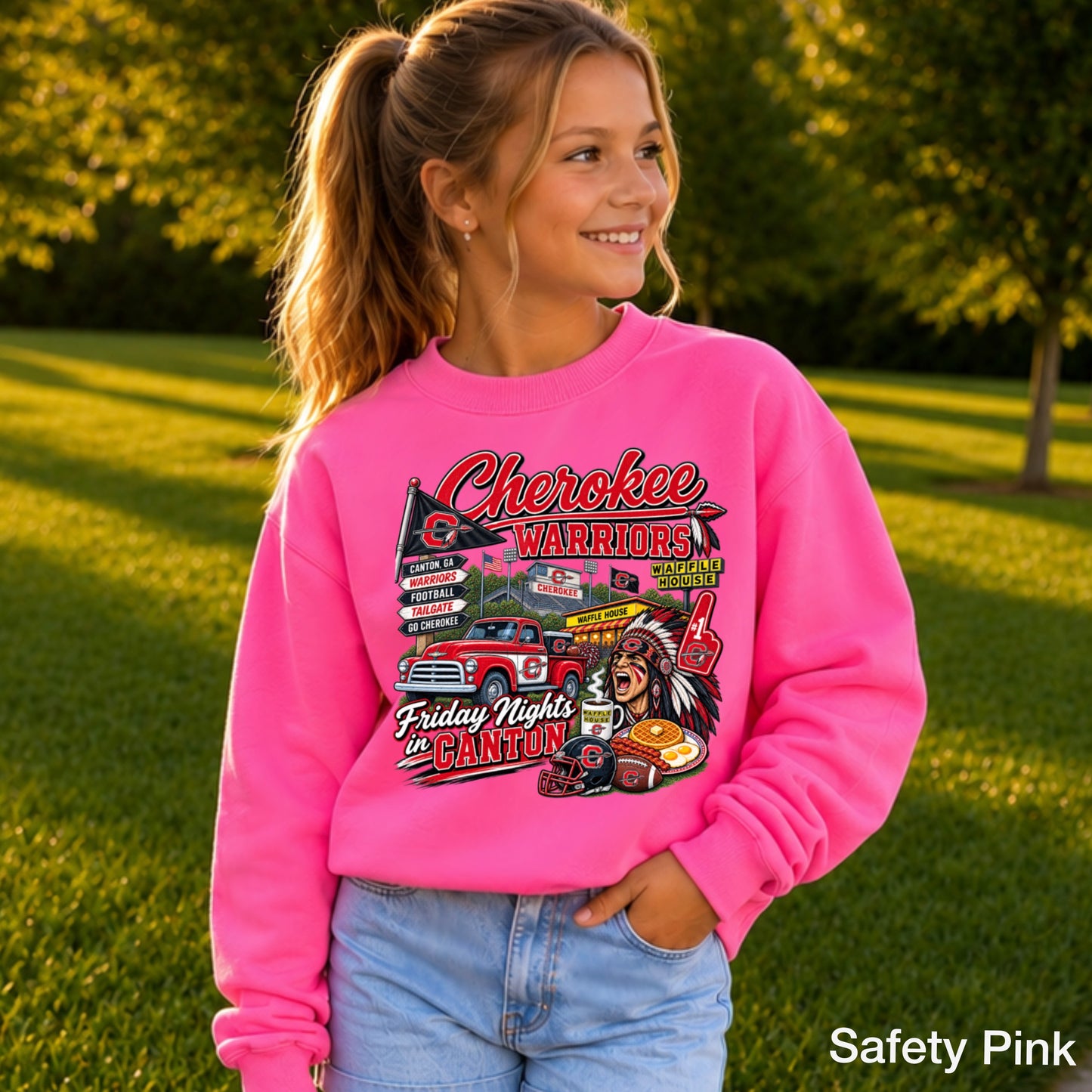 Cherokee Friday Nights Youth Crewneck Sweatshirt ON SALE UNTIL 09/04/26