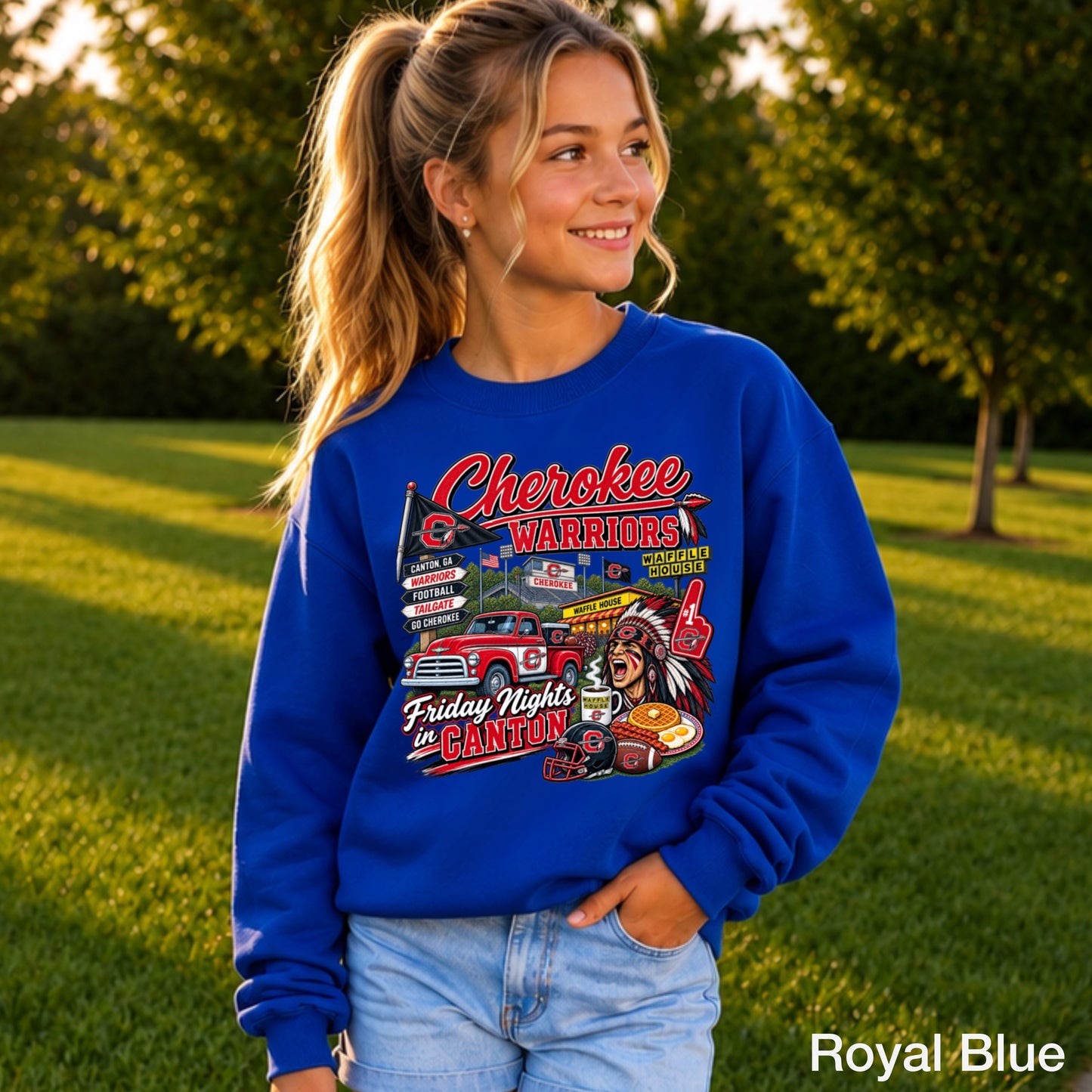 Cherokee Friday Nights Youth Crewneck Sweatshirt ON SALE UNTIL 09/04/26