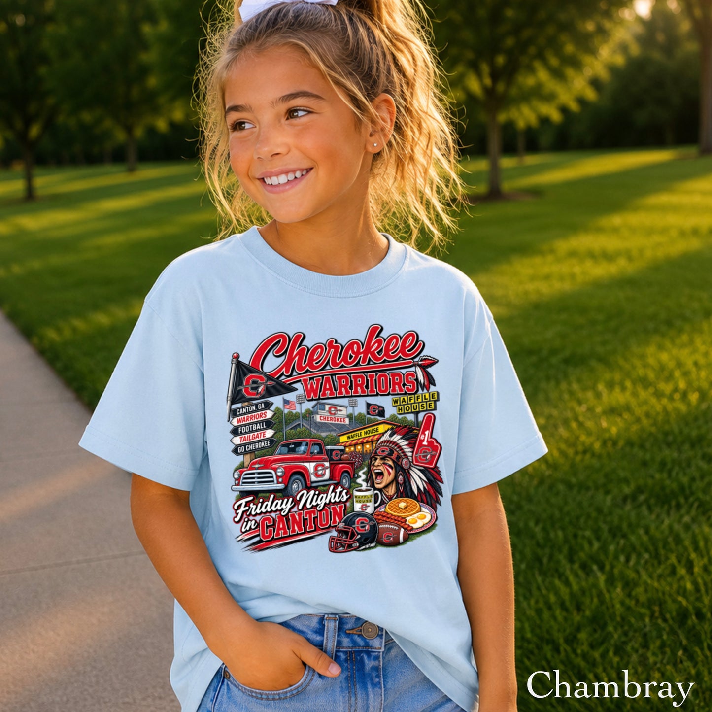 Cherokee Friday Nights Youth Comfort Color T-Shirt ON SALE UNTIL 09/04/26