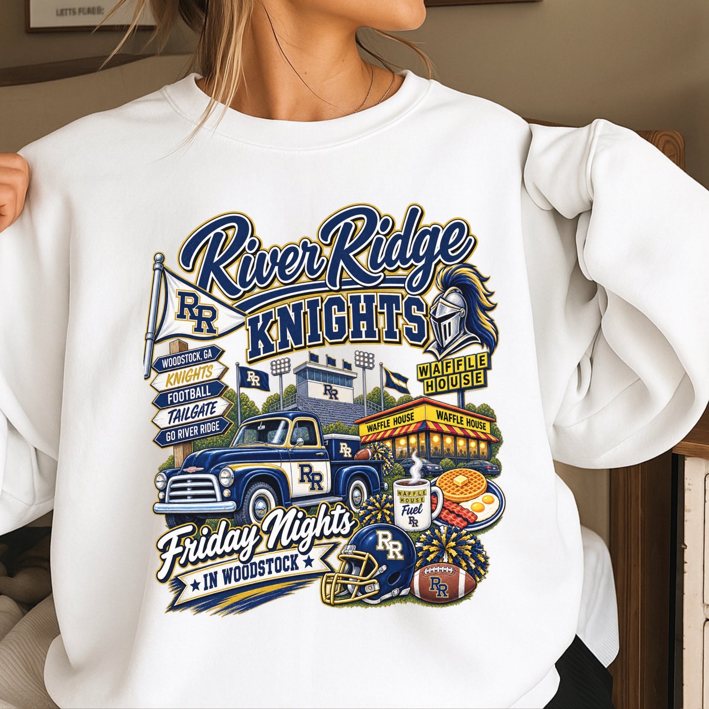River Ridge Friday Nights Crewneck Sweatshirt ON SALE UNTIL 09/04/26