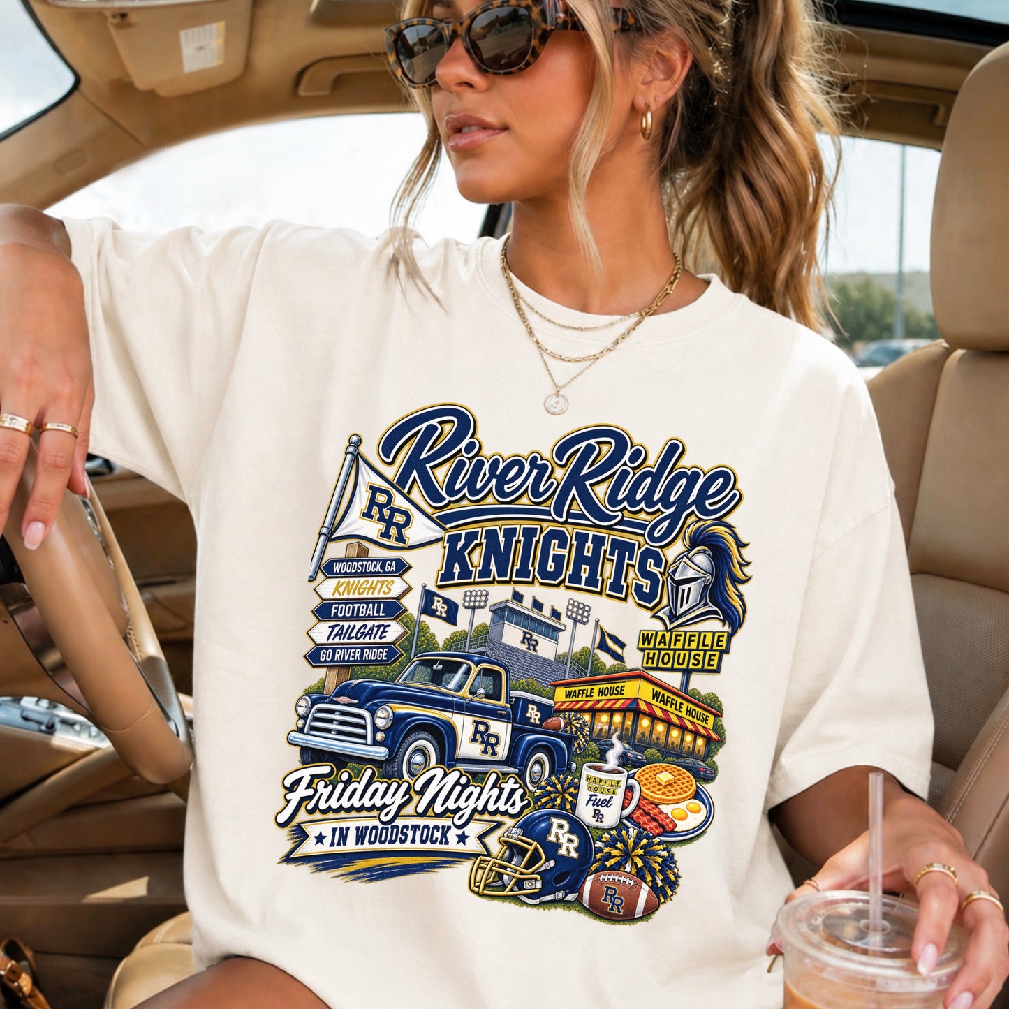 River Ridge Friday Nights Comfort Color Graphic Tee ON SALE UNTIL 09/04/06